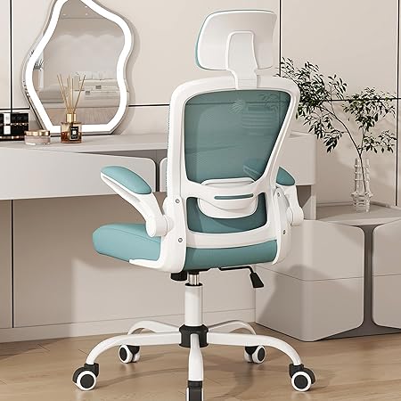 Photo 1 of ** READ NOTES**Mimoglad Office Chair, High Back Ergonomic Desk Chair with Adjustable Lumbar Support and Headrest, Swivel Task Chair with flip-up Armrests for Guitar Playing, 5 Years Warranty