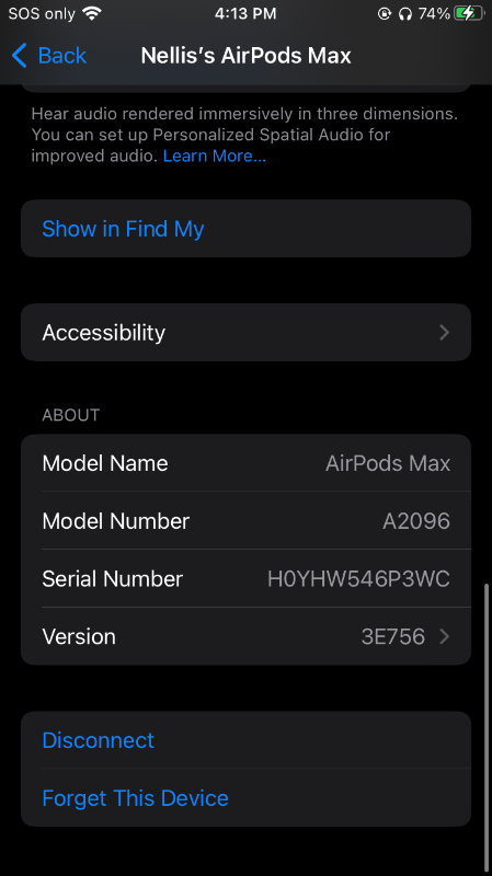 Photo 3 of ***(IMPORTANT / SEE NOTES BEFORE BIDDING/ IMPORTANT) ***
Apple AirPods Max Wireless Over-Ear Headphones, Active Noise Cancelling, Transparency Mode, Personalized Spatial Audio, Dolby Atmos, Bluetooth Headphones for iPhone – Space Gray