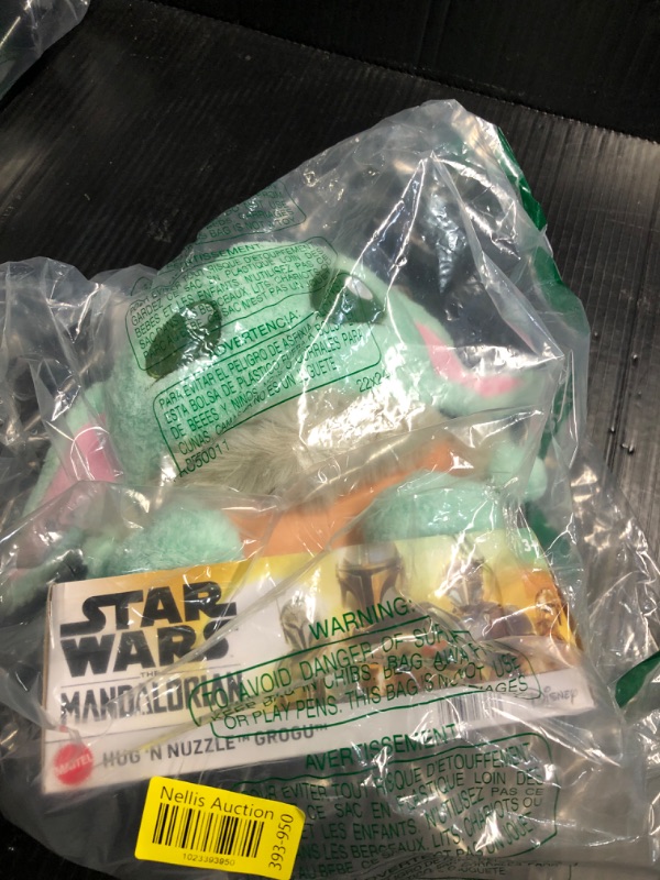 Photo 2 of ?Star Wars Hug ‘n Nuzzle Grogu Plush Figure with Sound, 10-inch Soft Collectible Toy, Press Hand to Activate