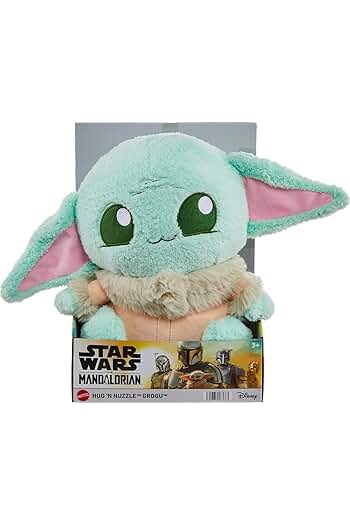 Photo 1 of ?Star Wars Hug ‘n Nuzzle Grogu Plush Figure with Sound, 10-inch Soft Collectible Toy, Press Hand to Activate