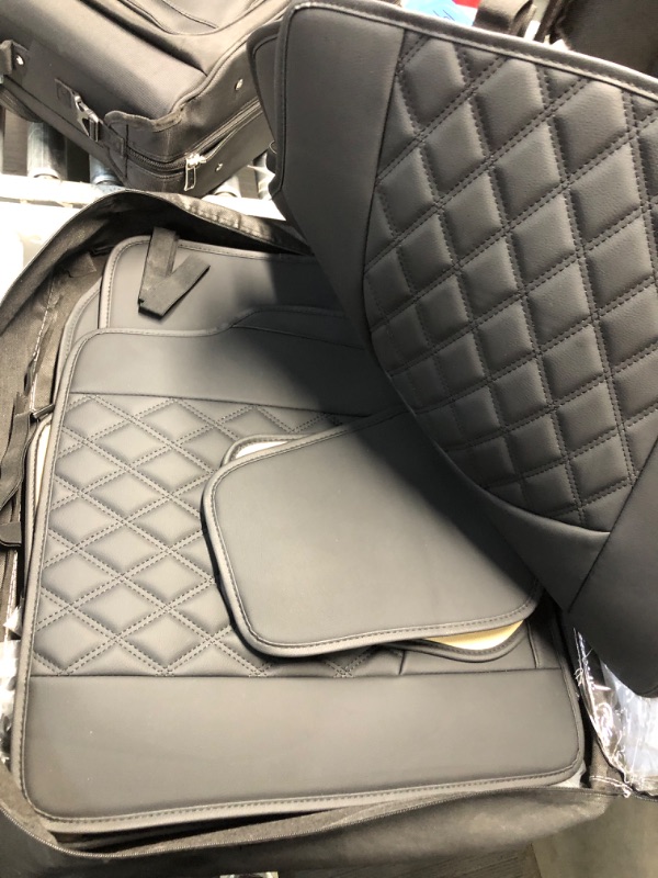 Photo 1 of (READ FULL POST) LUCKYMAN CLUB 2 PC Front Car Seat Covers with Waterproof Faux Leather Universal for Sedan SUV Truck Fit for Tacoma Altima Chevy Camry RAV4 CRV Rogue Forester (Black- 2pcs)
