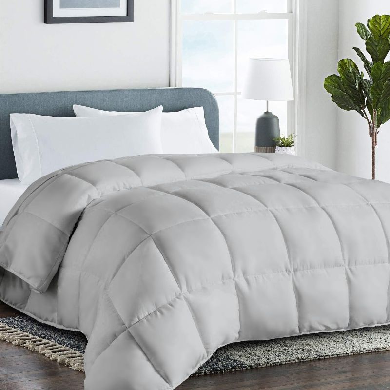 Photo 1 of (READ FULL POST) COHOME All Season King Size Cooling Comforter?Fluffy Down Alternative Comforter - Quilted Duvet Insert with Corner Tabs - Luxury Soft Hotel Comforter - Reversible - Breathable - Light Grey
