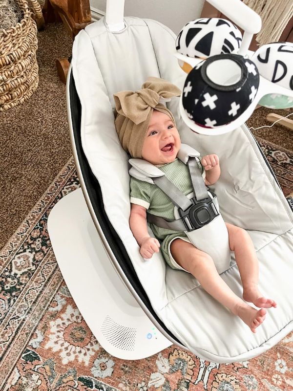 Photo 4 of (NON-REFUNDABLE) 4moms MamaRoo Multi-Motion Baby Swing, Bluetooth Enabled with 5 Unique Motions, Grey