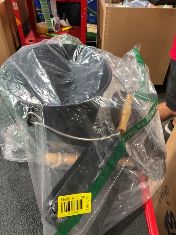 Photo 1 of ***MISSING PIECES SEE NOTES***
1.5-Gallon Metal Ash Bucket with Lid, Shovel, Broom - For Fireplaces, Wood Stoves