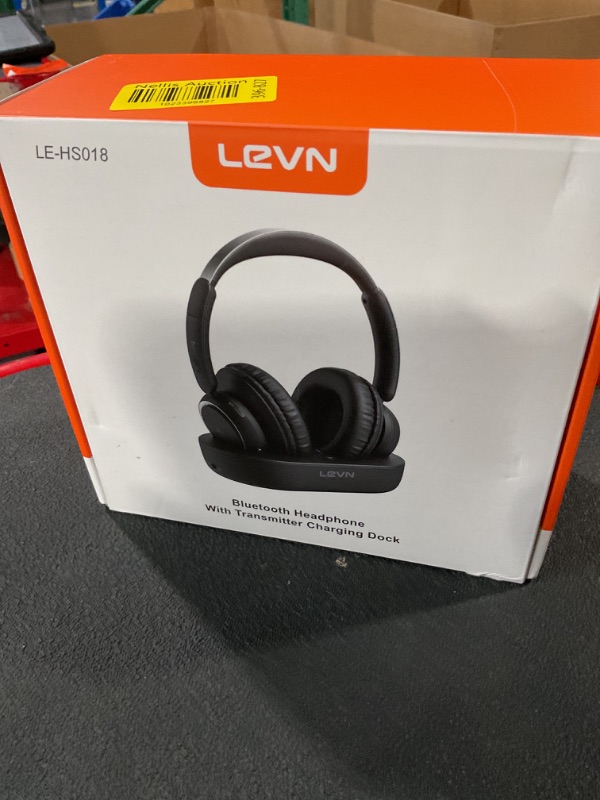 Photo 2 of [2024 Updated] LEVN Wireless Headphones for TV Watching, TV Headphones Wireless for Seniors with TV Transmitter Charging Base, Bluetooth Headphones for TV, No Audio Delay, Gift for the Elderly/Parents