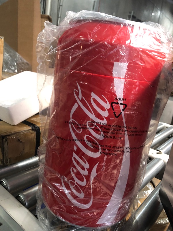 View 2 of Koolatron Coca-Cola Portable 8 Can Thermoelectric Mini Fridge 5.4 L/ 5.7 Quarts Capacity, 12V DC/110V AC Cooler for home, cabin, beer, beverages, snacks, skincare, cosmetics, medication, Red CC06