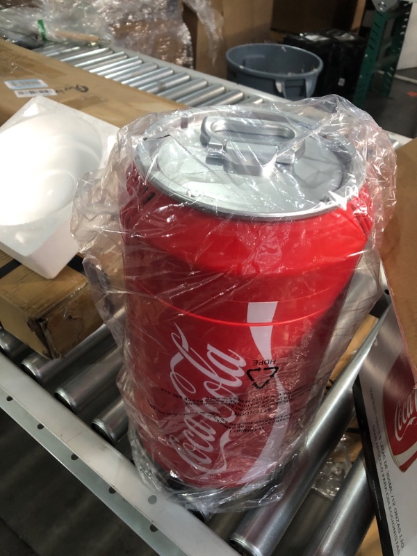 View 3 of Koolatron Coca-Cola Portable 8 Can Thermoelectric Mini Fridge 5.4 L/ 5.7 Quarts Capacity, 12V DC/110V AC Cooler for home, cabin, beer, beverages, snacks, skincare, cosmetics, medication, Red CC06