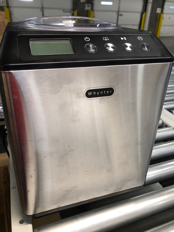 Photo 2 of Whynter ICM-201SB Upright Automatic Ice Cream Maker 2 Quart Capacity Built-in Compressor