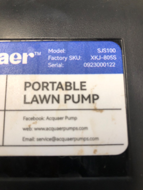 Photo 4 of (used)(see all images)Acquaer 1HP Portable Shallow Well Pump Garden Pump, Stainless Steel, 998GPH, 115V Sprinkler Pump 