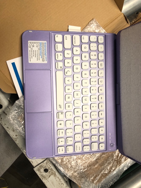 Photo 3 of ***STOCK PHOTO FOR REFERENCE ONLY***
Keyboard Case Compatible with iPad Air 11-inch M2/ 10.9 Inch Air 5th 4th Generation Case with Keyboard-Backlit Detachable, Folio Cover with Pencil Holder for Air 11 2024/Air5/Air4 (Purple)