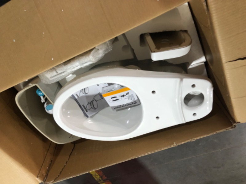 Photo 5 of ***USED - LIKELY MISSING PARTS - UNABLE TO VERIFY FUNCTIONALITY***
XUJMK 29 in. Elongated Toilet Bowl in White, Double Flush Elongated Toilet for Bathroom