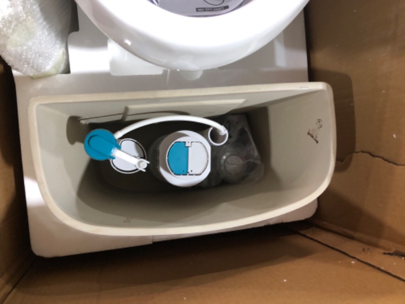 Photo 1 of ***USED - LIKELY MISSING PARTS - UNABLE TO VERIFY FUNCTIONALITY***
XUJMK 29 in. Elongated Toilet Bowl in White, Double Flush Elongated Toilet for Bathroom
