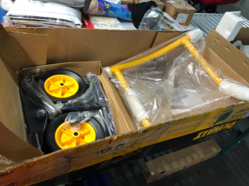 Photo 1 of ***USED - DAMAGED - SCRATCHED - LIKELY MISSING PARTS - UNABLE TO VERIFY FUNCTIONALITY - SEE PICTURES***
DEWALT (DWX726) 32-1/2 in. x 60 in. Rolling Miter Saw Stand with 300 lbs. Capacity, Yellow