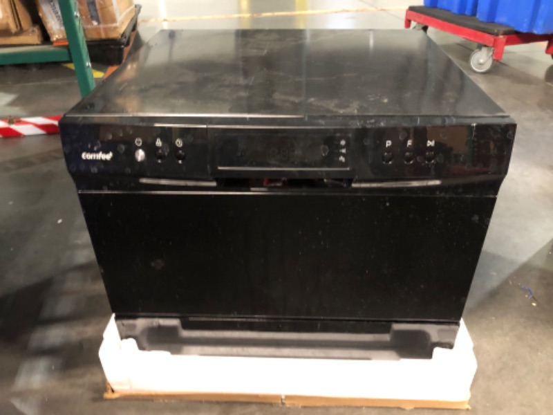 Photo 11 of ***USED - DIRTY - UNTESTED - SEE COMMENTS***
COMFEE’ Countertop Dishwasher, Energy Star Portable Dishwasher, 6 Place Settings & 8 Washing Programs, Speed, Baby-Care, ECO& Glass, Dish Washer for Dorm, RV& Apartment, Black Whole Black