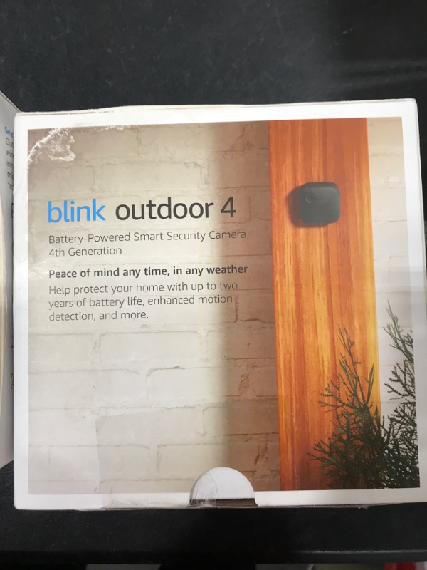 Photo 2 of Blink Outdoor 4 (4th Gen) – Wire-free smart security camera, two-year battery life, two-way audio, HD live view, enhanced motion detection, Works with Alexa – 2 camera system Camera (2-years battery life) 2 Camera System