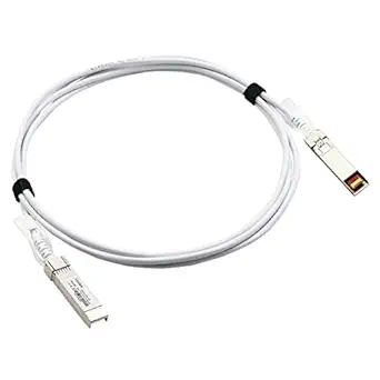 Photo 1 of [White Colored] 25GbE SFP28 DAC Twinax Cable, 3.0 Meter 25GBASE-CR SFP28 Passive Copper Cable, Compatible for Arista CAB-S-S-25G-3M 