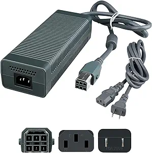 Photo 1 of OSTENT 100-127V 203W US Plug AC Adapter Power Supply Brick Cable Cord for Microsoft Xbox 360 Console 