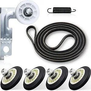 Photo 1 of 2023 Upgraded Dryer Repair Kit Compatible with LG Dryers Includes 4581EL2002C Dryer Drum Roller Assembly, 4561EL3002A Idler Pulley, 4400EL2001A Drive Belt, Compatible with DLE2101W DLE2301W DLE3777W