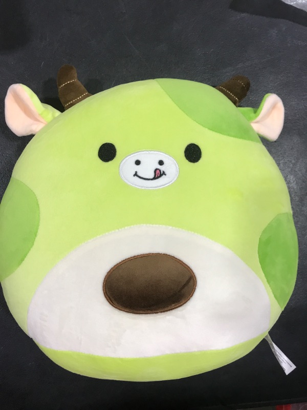 Photo 2 of Avocado Cow Plush Toy Pillow Cute Stuffed Animal Soft Plushie Decor for Kids Boys Girls Green 12 inch
