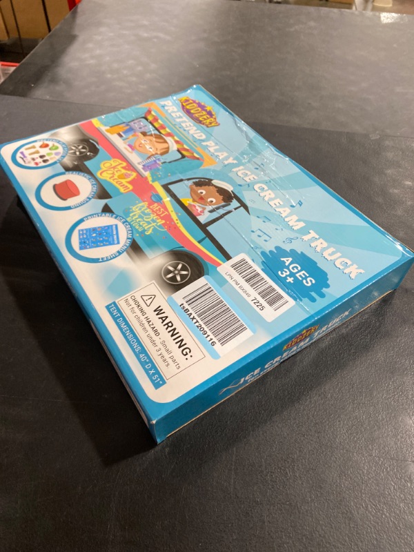 Photo 1 of Ice Cream Truck Play Tent | Ice Cream Toy Pretend Play Food Set | Realistic Ice Cream Truck Music Button – Best Ice Cream Toy for Kids, Toddlers, Girls & Boys, Great Birthday Gift for Toddlers & Baby