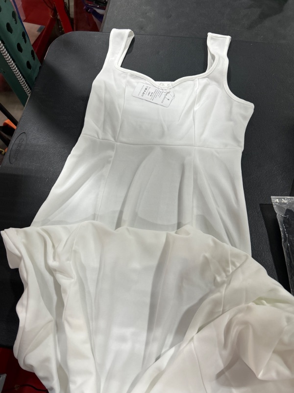 Photo 1 of Brosloth Womens 2024 Wedding Guest Dresses Elegant Long Formal Gowns Sweetheart Neckline Sleeveless Cocktail Dress for Evening Party White M