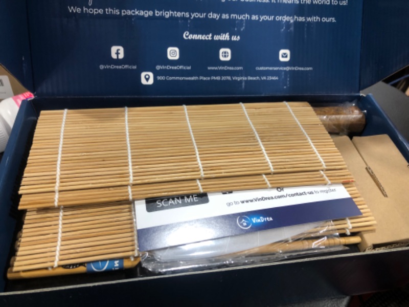 Photo 1 of Sushi Making Kit For Beginners - Bazooka Roller Kits - Bamboo Rolling Tools - Easy DIY Sushi Maker Set - A Fun Way To Make Your Own Sushi At Home - Enjoy Homemade Sushi With Kids - Gift Sets