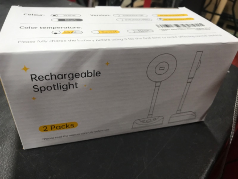 Photo 1 of LINEWAY Motion Sensor Picture Light with Remote, Battery Operated Spotlight Rechargeable Battery Painting Light Wall Sconce, 3 Colors Stick on Display Accent Lighting for Art Painting Shelves?2Pack? 2 Pack