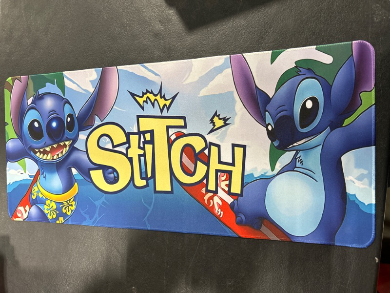 Photo 1 of Stitch Lover Gift Stitch Mouse Pad Movie Fans Gift Stitch Non-Slip Rubber Base Mouse Pad for Laptop Computer