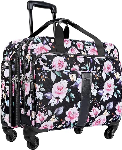 Photo 1 of YOREPEK Rolling Laptop Bag Women, Large Premium Rolling Briefcase with Spinner Wheels, Waterproof Overnight Roller Carry on Computer Case for Travel Work Office Airplane Business Wife Mom Teacher
