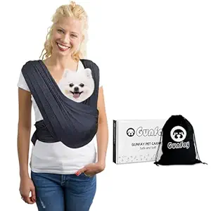 Photo 1 of Gunfay Dog Sling Carrier for Small Dogs, Front Facing Cat Sling Carrier, Hands Free Pet Carrier, Size Adjustable, No Pressure on Shoulders and Back, Safe and Soft?Suitable for Pets for Outdoor(Medium) 