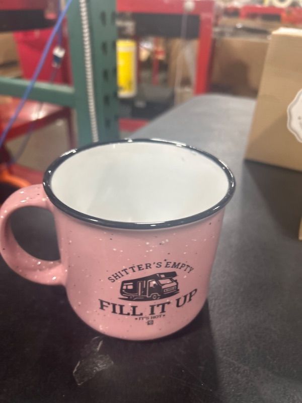 Photo 2 of Funny Gifts For Teachers, Retro Fill It Up Funny Coffee Mug - Cool Gifts For Teachers, Women Coworker, Best Friend, Birthday, Christmas, Teacher Thank You Gift, 15 Oz. Pink, Ceramic Mug
