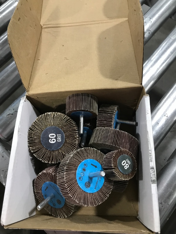 Photo 2 of LINE10 Tools 16pk Flap Sanding Wheels Kit fits Drill and Die Grinder for Wood and Metal