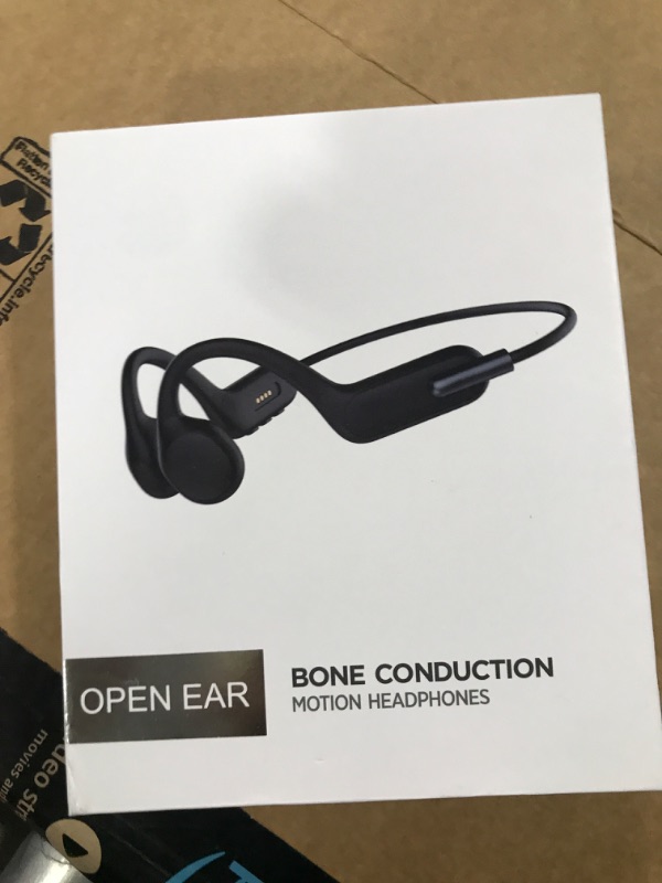 Photo 2 of Bone Conduction Headphones, Wireless Open-Ear Headphones, Bluetooth 5.3 with Mic - MP3 Play Built-in 32GB Memory, IPX8 Waterproof Sports Headphones for Gym Workout Swimming Running Cycling.