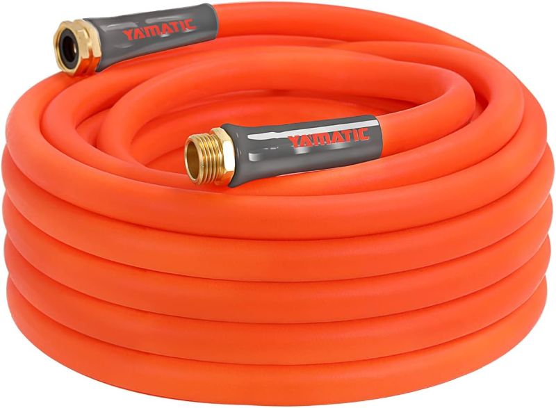 Photo 1 of YAMATIC Heavy Duty Garden Hose 5/8 in x 30 ft, Super Flexible Water Hose, All-weather, Lightweight, Burst 600 PSI
