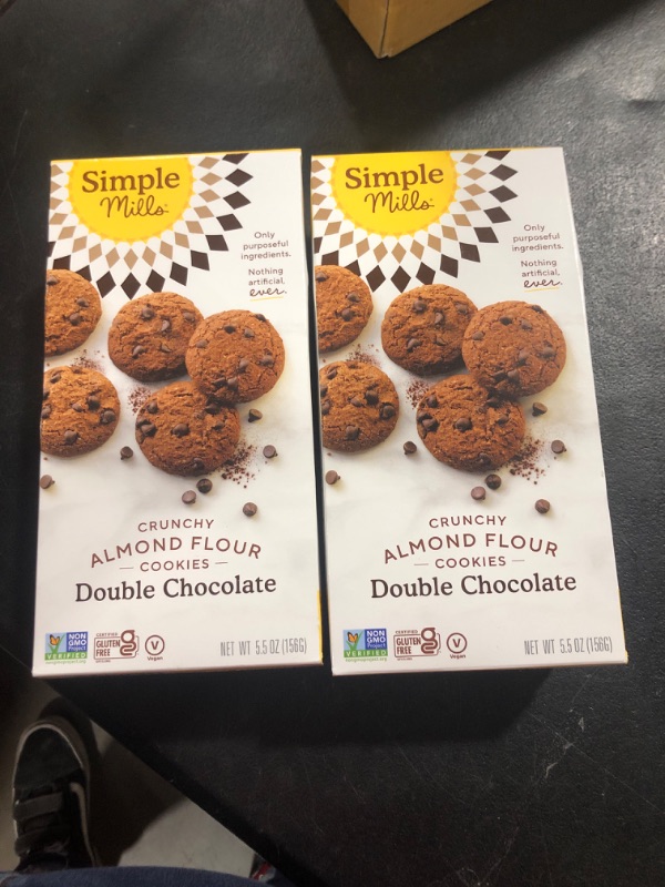 Photo 2 of Simple Mills Crunchy Double Chocolate Cookies - 5.5 oz box(2 pack ) 