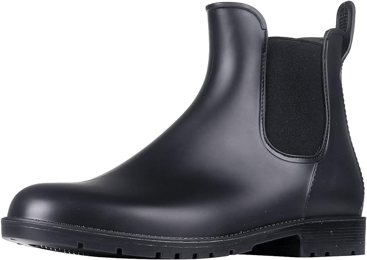 Photo 1 of Asgard Women's Ankle Rain Boots Waterproof Chelsea Boots - SIZE 8 1/2
