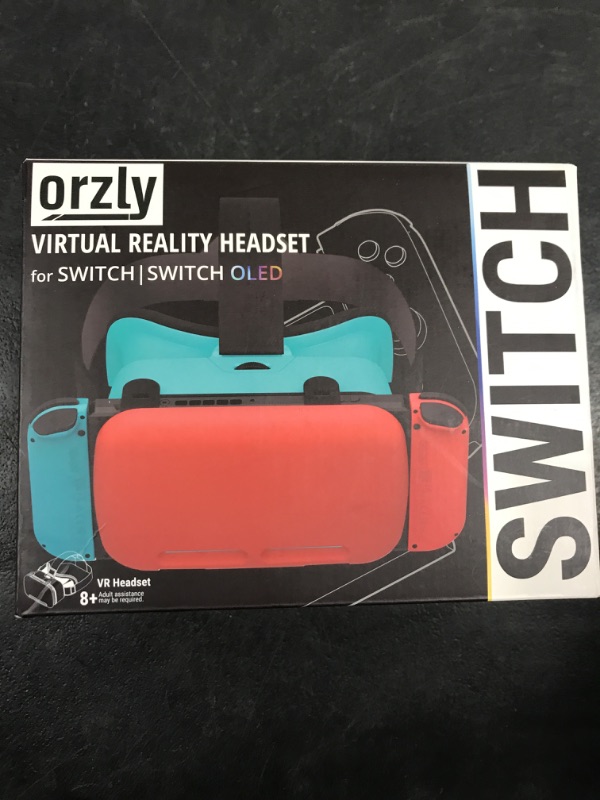 Photo 2 of Orzly VR Headset Designed for Nintendo Switch & Switch OLED Console with Adjustable Lens for a Virtual Reality Gaming Experience and for Labo VR - Colour Pop - Gift Boxed Edition
