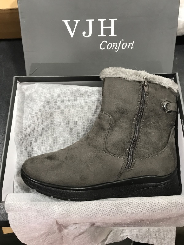 Photo 1 of [Size 7] VJH Confort Women's Fur Lined Ankle Boot- Grey