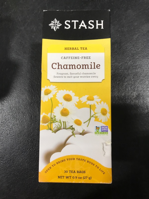 Photo 1 of Stash Tea Chamomile Herbal Tea - Naturally Caffeine Free, Non-GMO Project Verified Premium Tea with No Artificial Ingredients, 30 Count