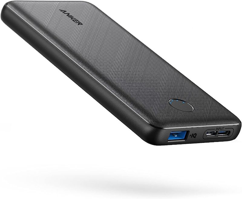 Photo 1 of Anker Portable Charger, Power Bank, 10,000 mAh Battery Pack with PowerIQ Charging Technology and USB-C (Input Only) for iPhone 15/15 Plus/15 Pro/15 Pro Max, iPhone 14/13 Series, Samsung Galaxy 