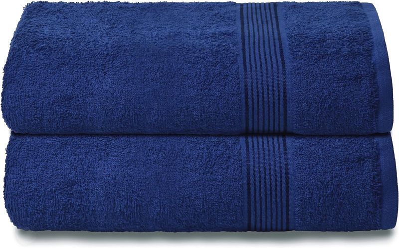 Photo 1 of 2 Pack - Bath Towel Set- Dark Blue