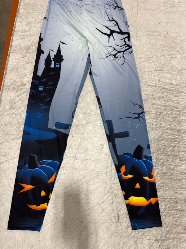 Photo 1 of For G and PL Women's Halloween Costume Print Strechy Leggings - SMALL 