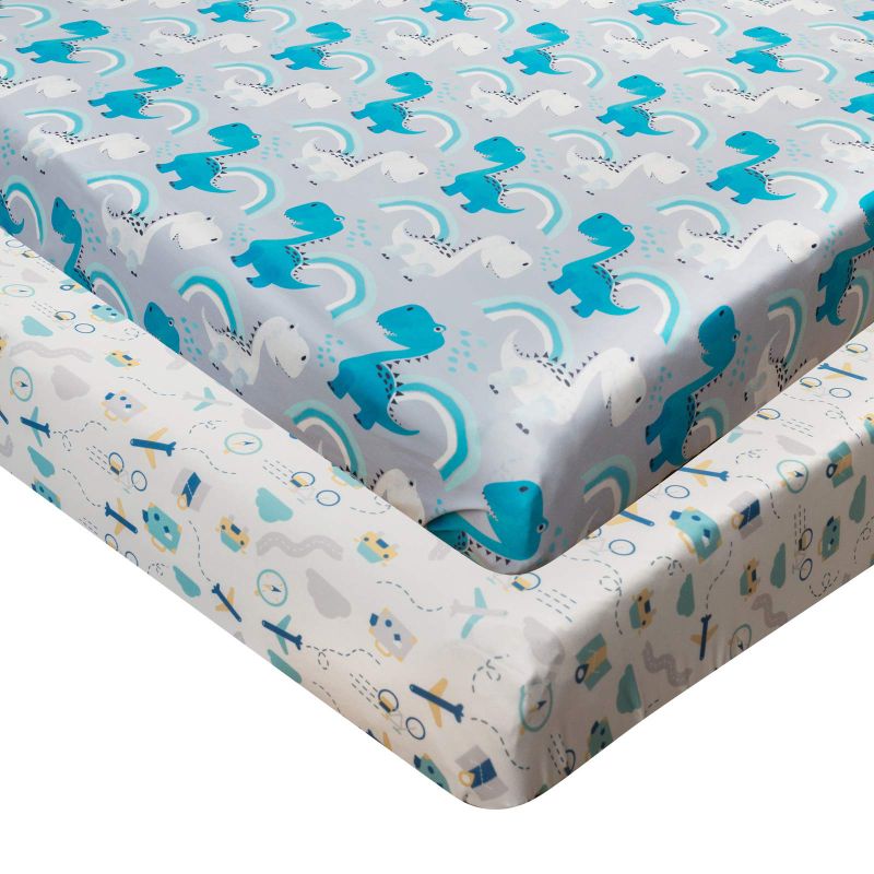 Photo 1 of ALVABABY Stretchy Jersey Bassinet Sheet 2 Pack Changing Pad Covers Soft and Light Baby Cradle Mattress for Boys and Girls 2CZE01