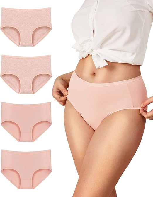 Photo 1 of 3XL- Reshinee Cotton Women's Underwear Breathable Full Briefs Soft Panties Comfort Underpants Ladies Panties 4 Pack
