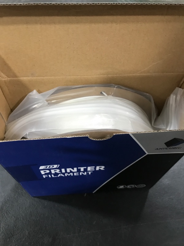 Photo 2 of ANYCUBIC High Speed 3D Printer Filament 1.75mm, Print Up to 10X Faster, Rapid PLA Filament with High Prints Quality, Dimensional Accuracy +/- 0.02mm, Print with Most FDM 3D Printers, 1KG Spool, White 1kg White
