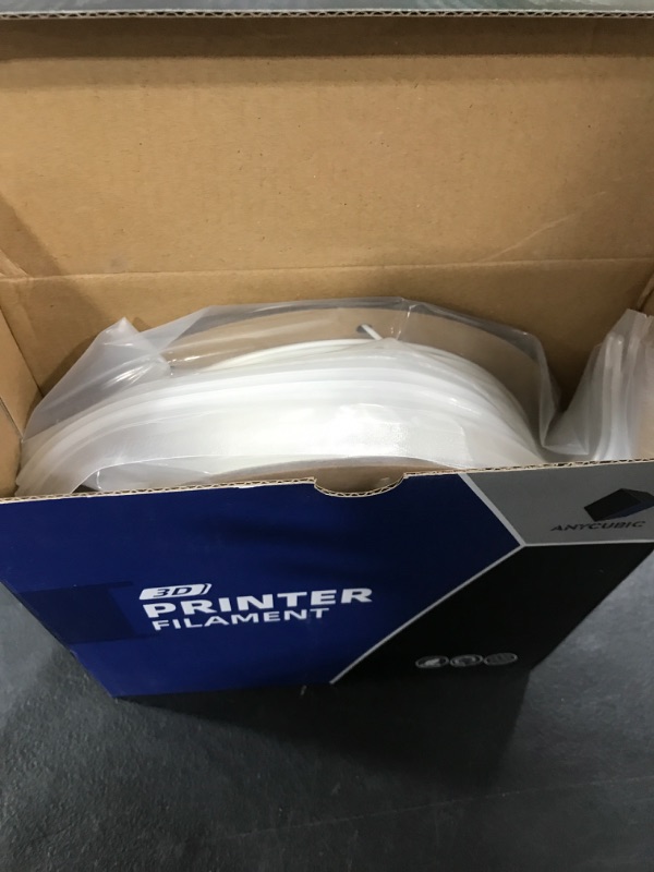 Photo 1 of ANYCUBIC High Speed 3D Printer Filament 1.75mm, Print Up to 10X Faster, Rapid PLA Filament with High Prints Quality, Dimensional Accuracy +/- 0.02mm, Print with Most FDM 3D Printers, 1KG Spool, White 1kg White