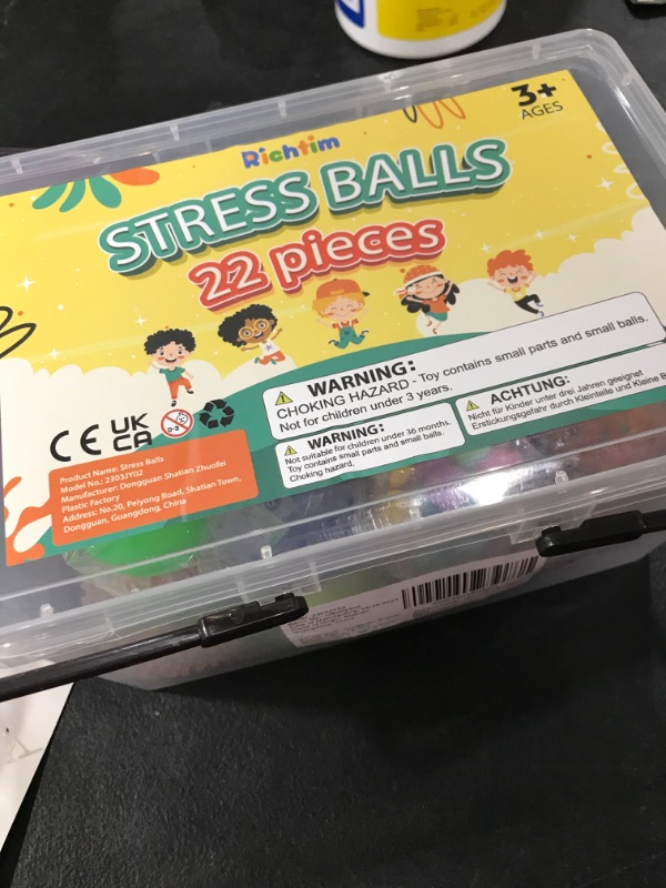 Photo 2 of 22 Pack Stress Balls Set - Fruit Sensory Toys Squishy Balls for Adults - Stress Relief Fidget Toys for Hand Thrapy, Calming Tool for Autism, Anxiety, ADHD - Party Favors, Classroom Prizes https://a.co/d/7idINre