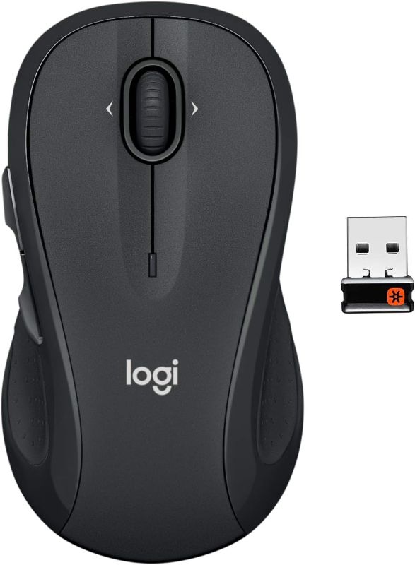 Photo 1 of Logitech M510 Wireless Computer Mouse for PC with USB Unifying Receiver - Graphite
