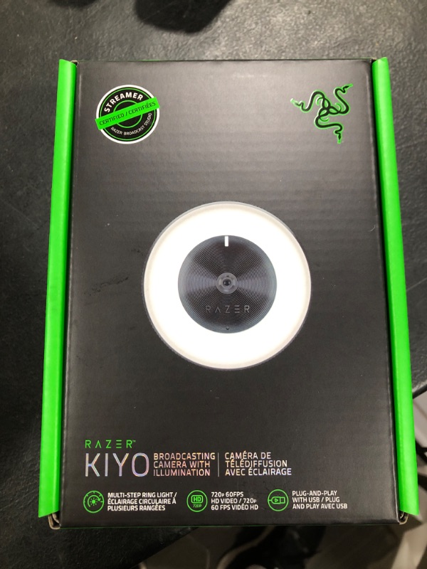 Photo 3 of Razer Kiyo Full HD 1080p 30 FPS / 720p 60 FPS Webcam + Seiren Mini USB Microphone: Streaming Bundle Webcam 