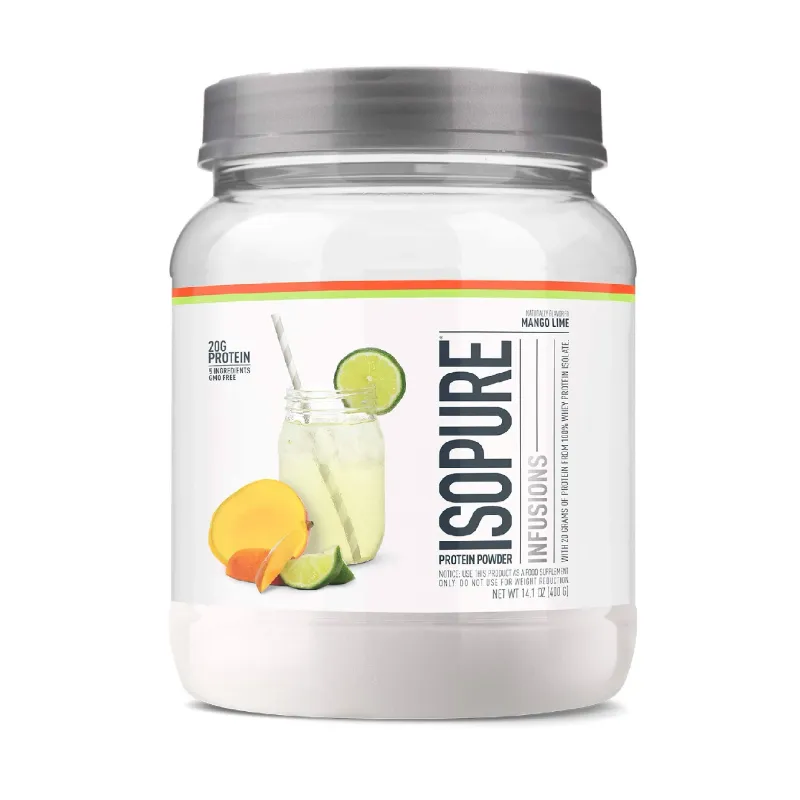 Photo 1 of Isopure Whey Protein Isolate Powder Bundle with Pineapple Orange Banana and Mango Lime Flavors, 16 Servings Each--EXP 08/2024
